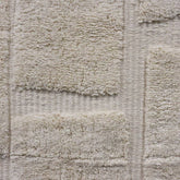 Wandkleed Jeda Blokken Katoen Ivoor 77x2x180cm - Wanddecoratie - Living Lovely - livinglovely.nl