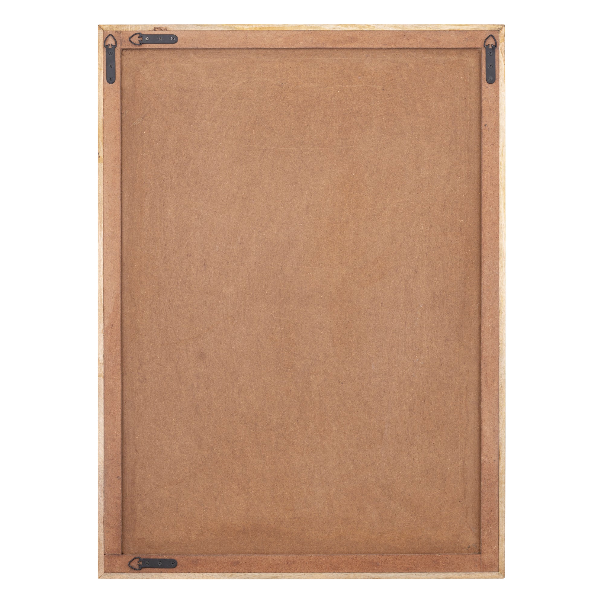 Wandpaneel Elasah Swirl van PTMD, tweede aanzicht van bruin MDF hout met swirlpatroon op witte achtergrond