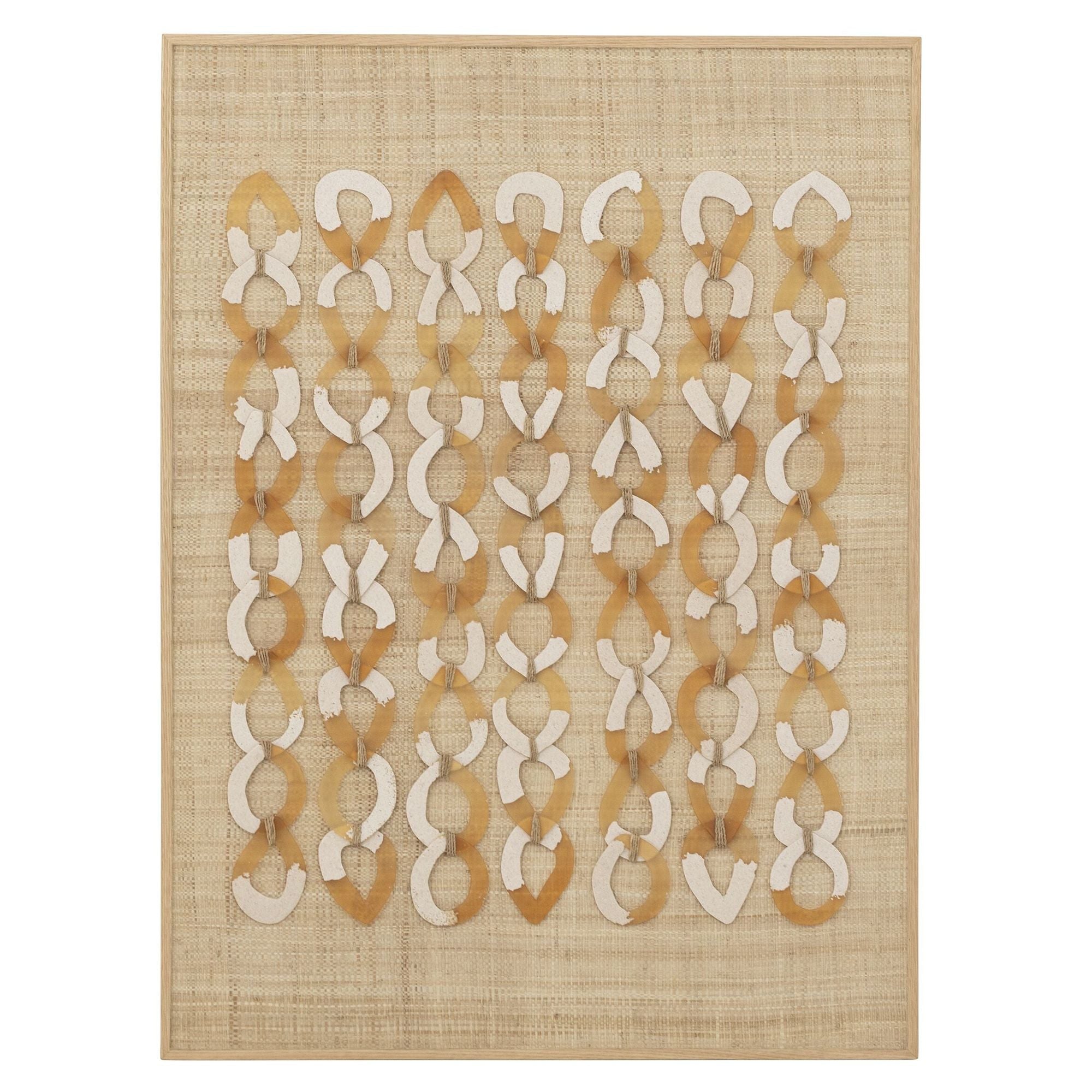 Wandpaneel Valentino van MUST Living met jute in resin gegoten