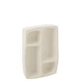 Wandrek Flint Papier Mache Wit Small - Wanddecoratie - J-Line - livinglovely.nl