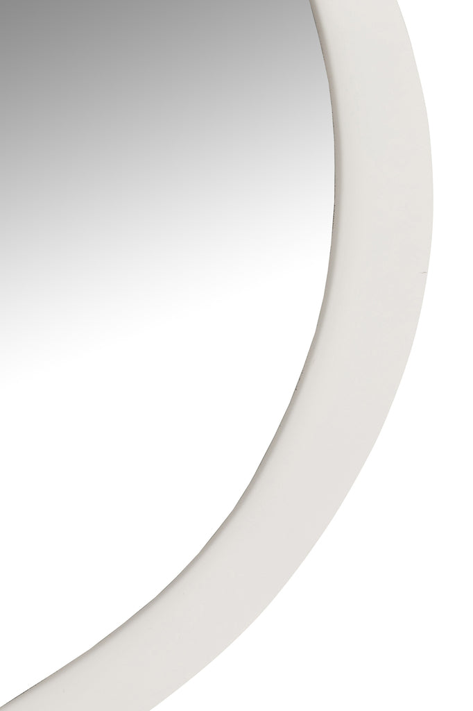 Wandspiegel Metaal/Glas Wit Large - Spiegel - J-Line - livinglovely.nl