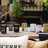 Wijn Windlicht Pinot Grigio Taupe Medium 12cm - Windlicht - Mars & More - livinglovely.nl