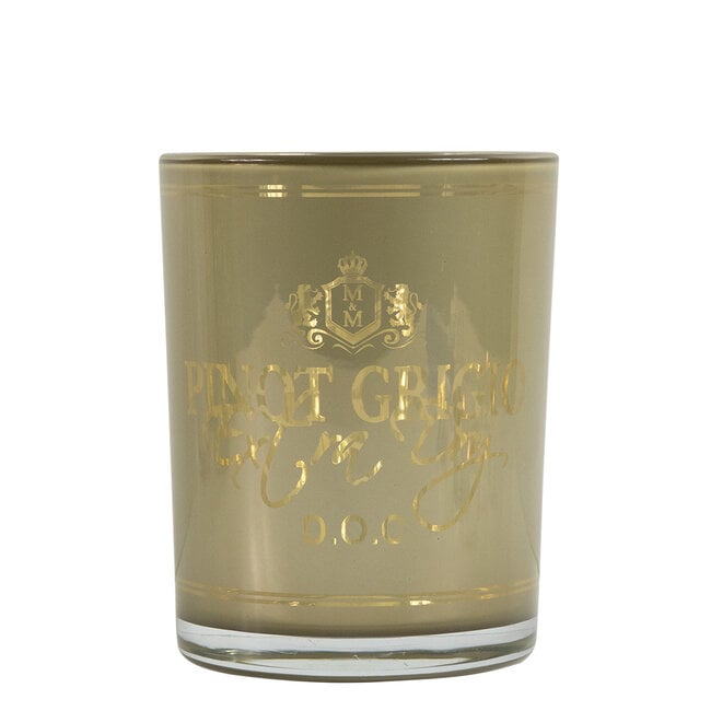 Wijn Windlicht Pinot Grigio Taupe Medium 12cm - Windlicht - Mars & More - livinglovely.nl
