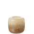 Windlicht Opi Glas Bruin/Beige Small - Windlicht - J-Line - livinglovely.nl