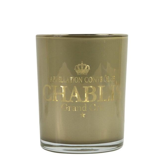 Windlicht Wijn Chablis Taupe Medium 12cm - Windlicht - Mars & More - livinglovely.nl