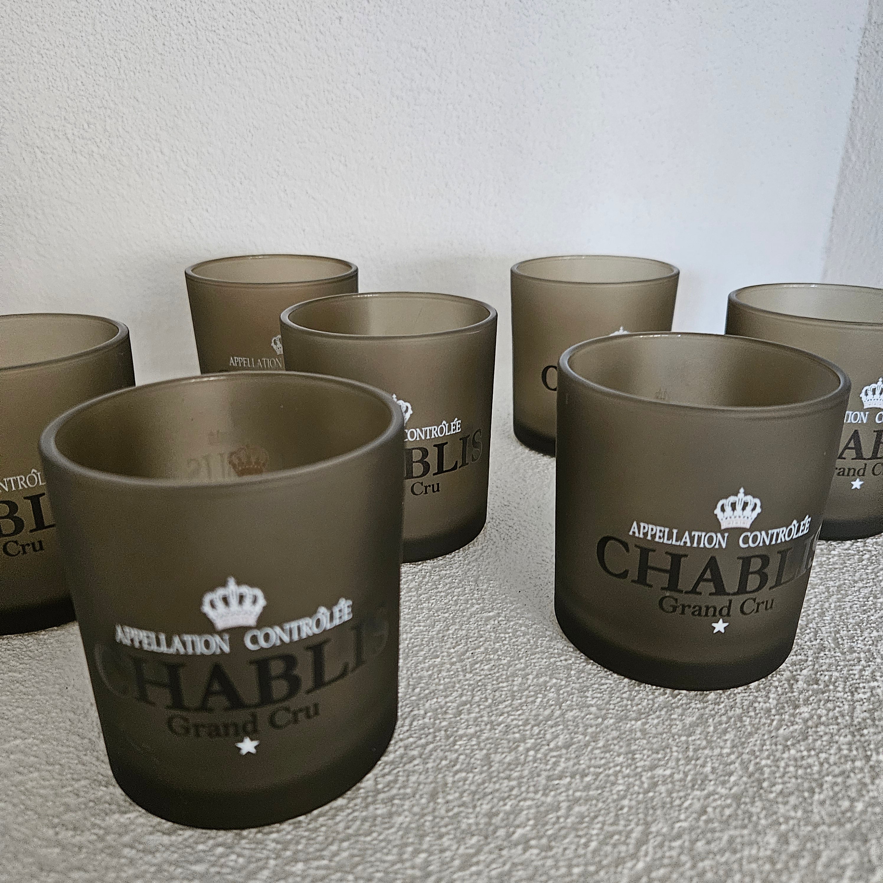 Windlicht Wijn Chablis Taupe Small 8 cm - Windlicht - Mars & More - livinglovely.nl