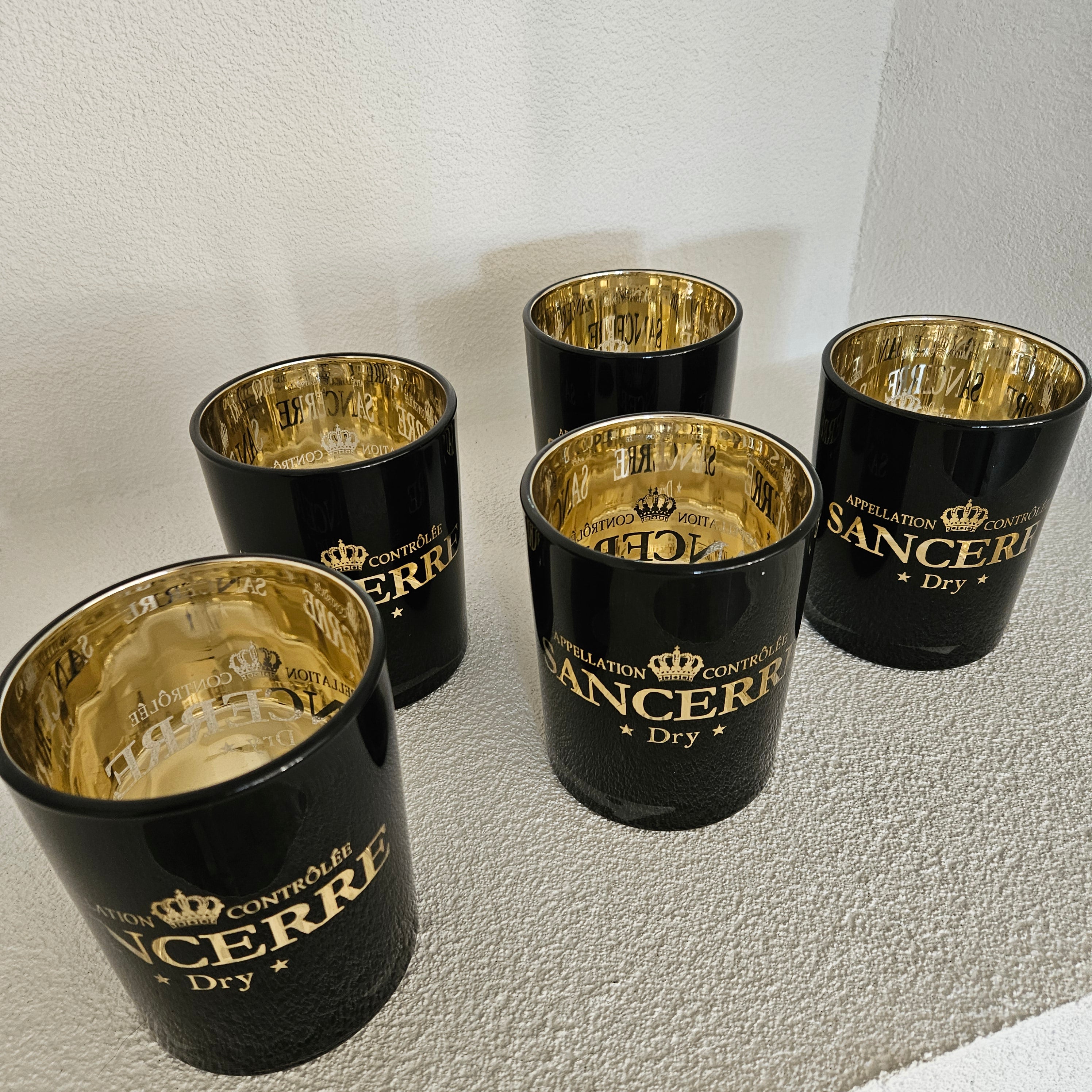 Windlicht Wijn Sancerre Zwart Medium 12cm - Windlicht - Mars & More - livinglovely.nl