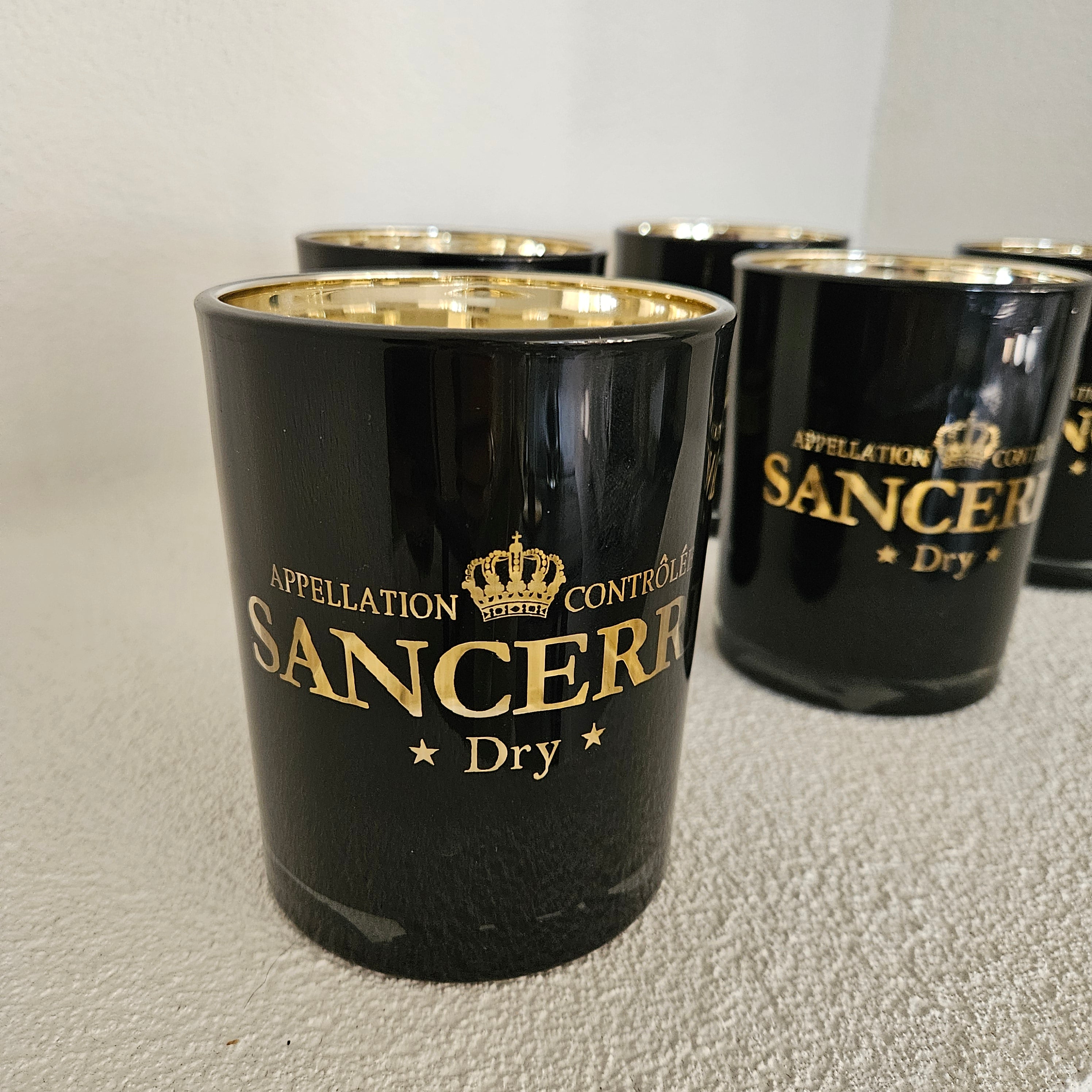 Windlicht Wijn Sancerre Zwart Medium 12cm - Windlicht - Mars & More - livinglovely.nl