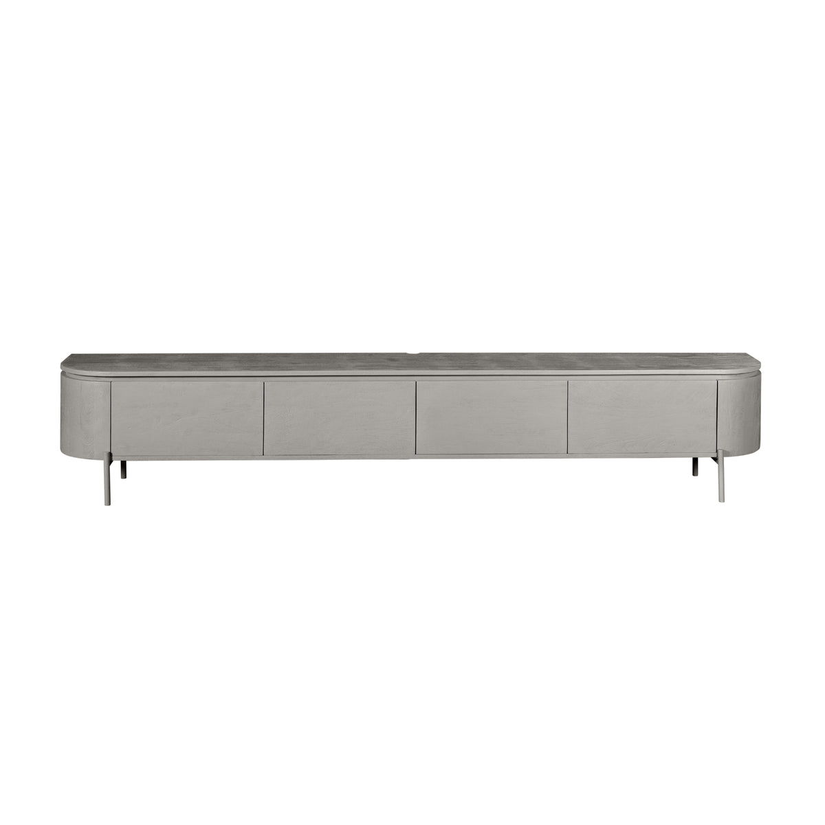 Tv-meubel Excellent van Starfurn in koelere taupe tint, vooraanzicht