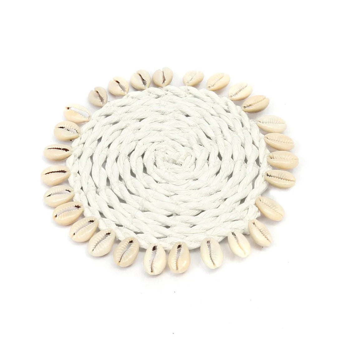 De Seagrass Shell Onderzetter - Wit