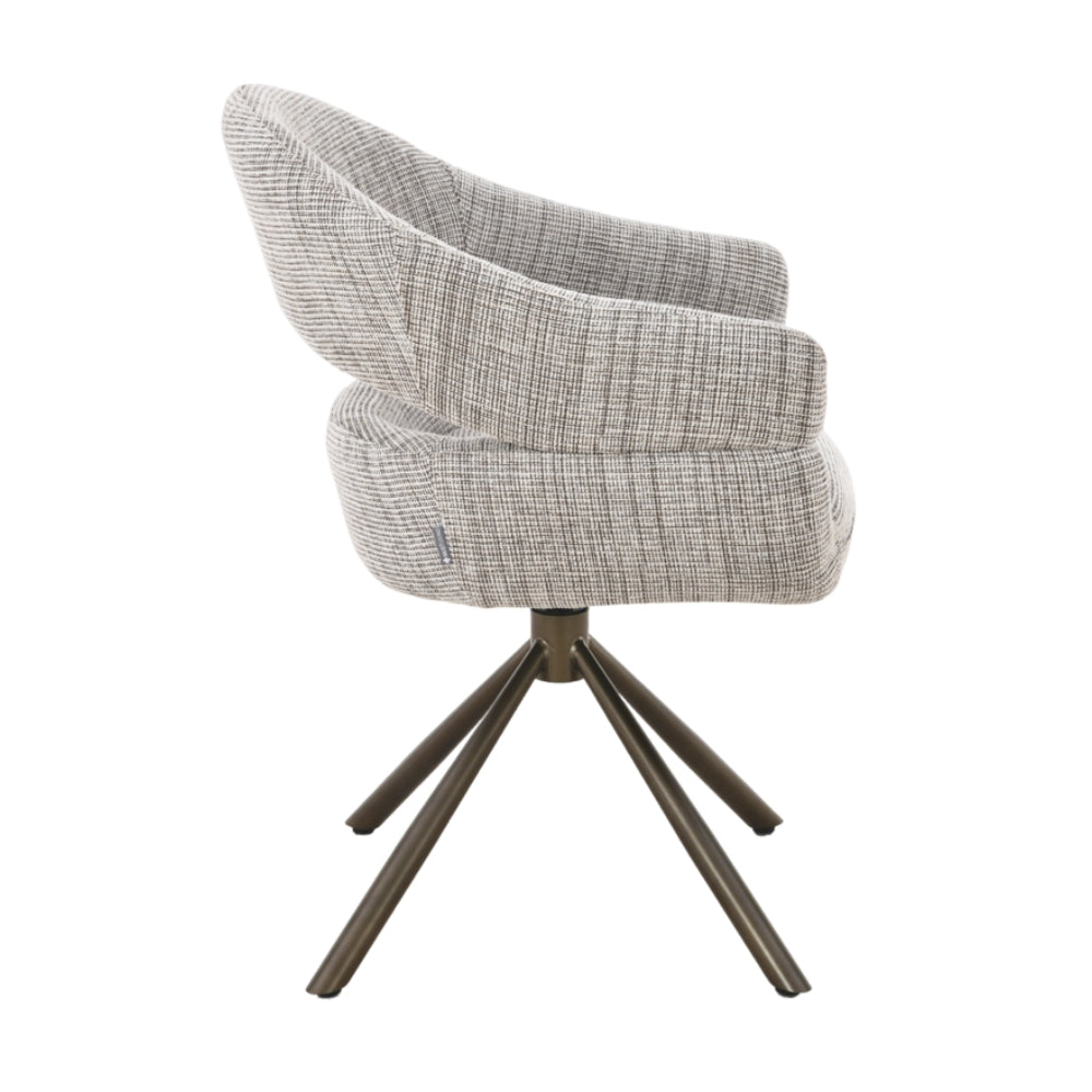 MUST Living Drehbarer Esszimmerstuhl Clooney Beige