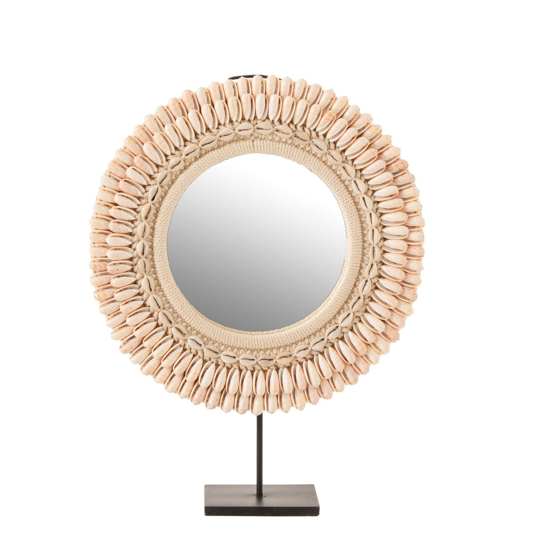 Spiegel Op Voet Mona Schelpen Licht Rose Large J-Line
