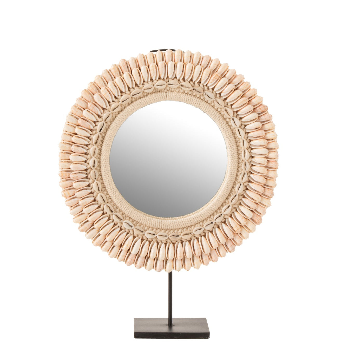 Spiegel Op Voet Mona Schelpen Licht Rose Large J-Line