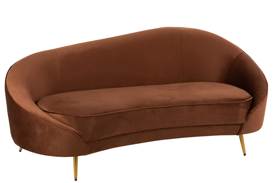 Stoffen Bank Elisabeth Bruin 180cm J-Line