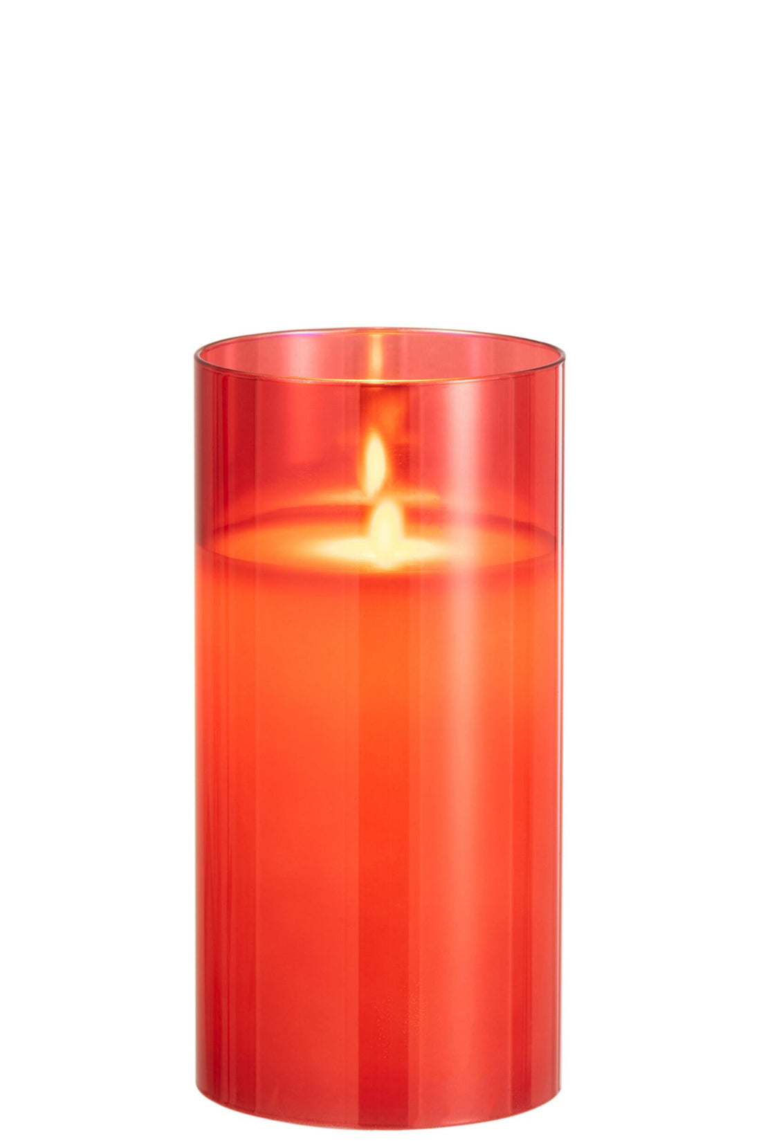 LED-Lampe Blinkendes Glas Rot Medium