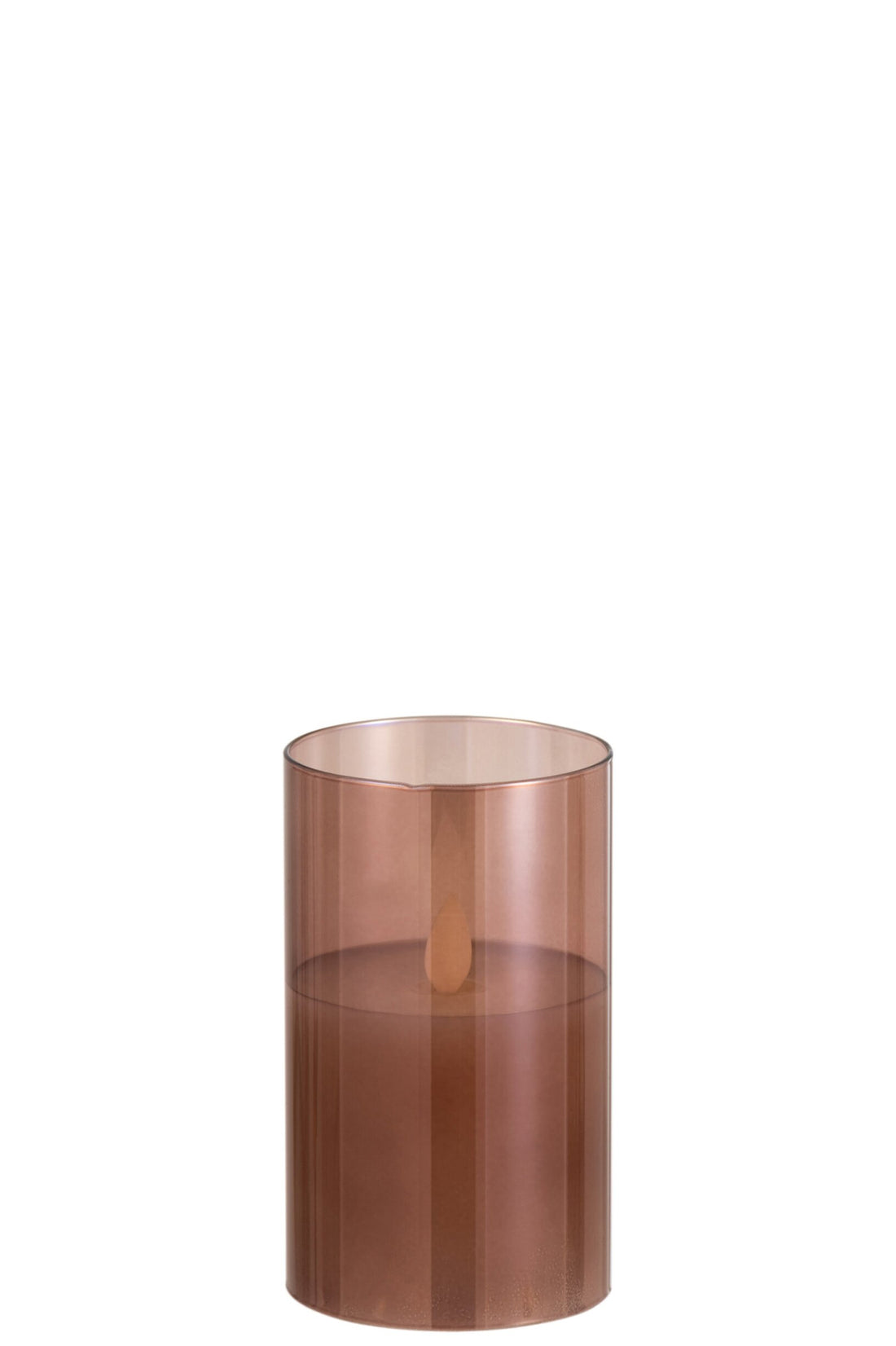 Ledlamp Blinkend Glas Bruin Small