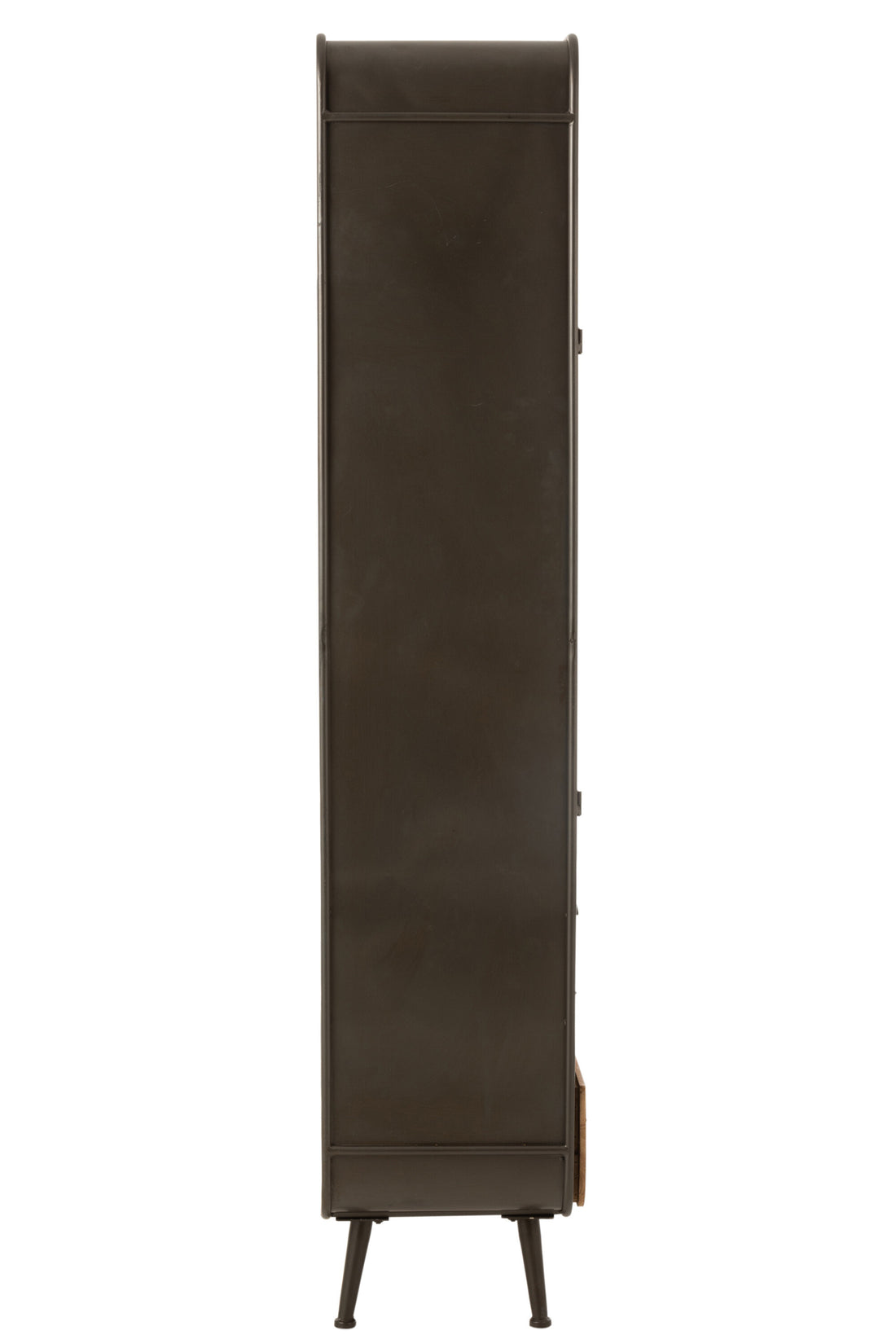 Kast Hoog 3 Lades Metaal/Hout Zwart/Naturel J-Line