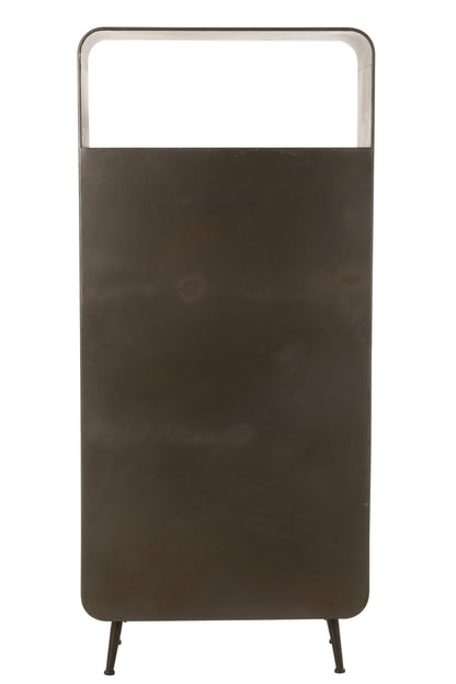 Kast Hoog 3 Lades Metaal/Hout Zwart/Naturel J-Line