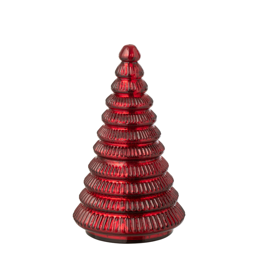 Geurkaars Kerstboom Glas Kerstrood Large J-Line