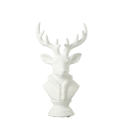 Hert Polyresin Wit Large J-Line