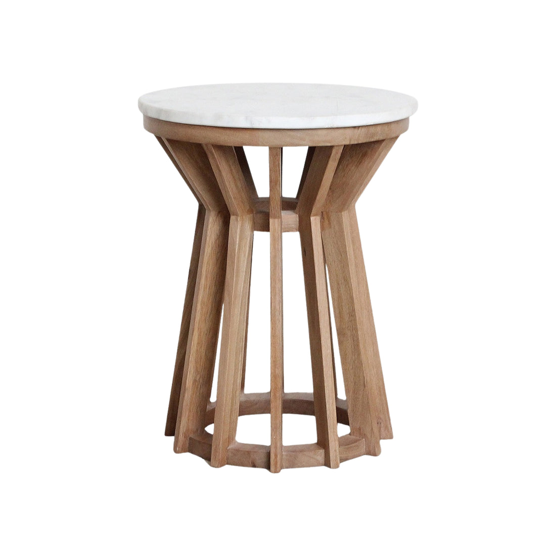 Sarawak Bijzettafel Marmer Wit Raw Materials