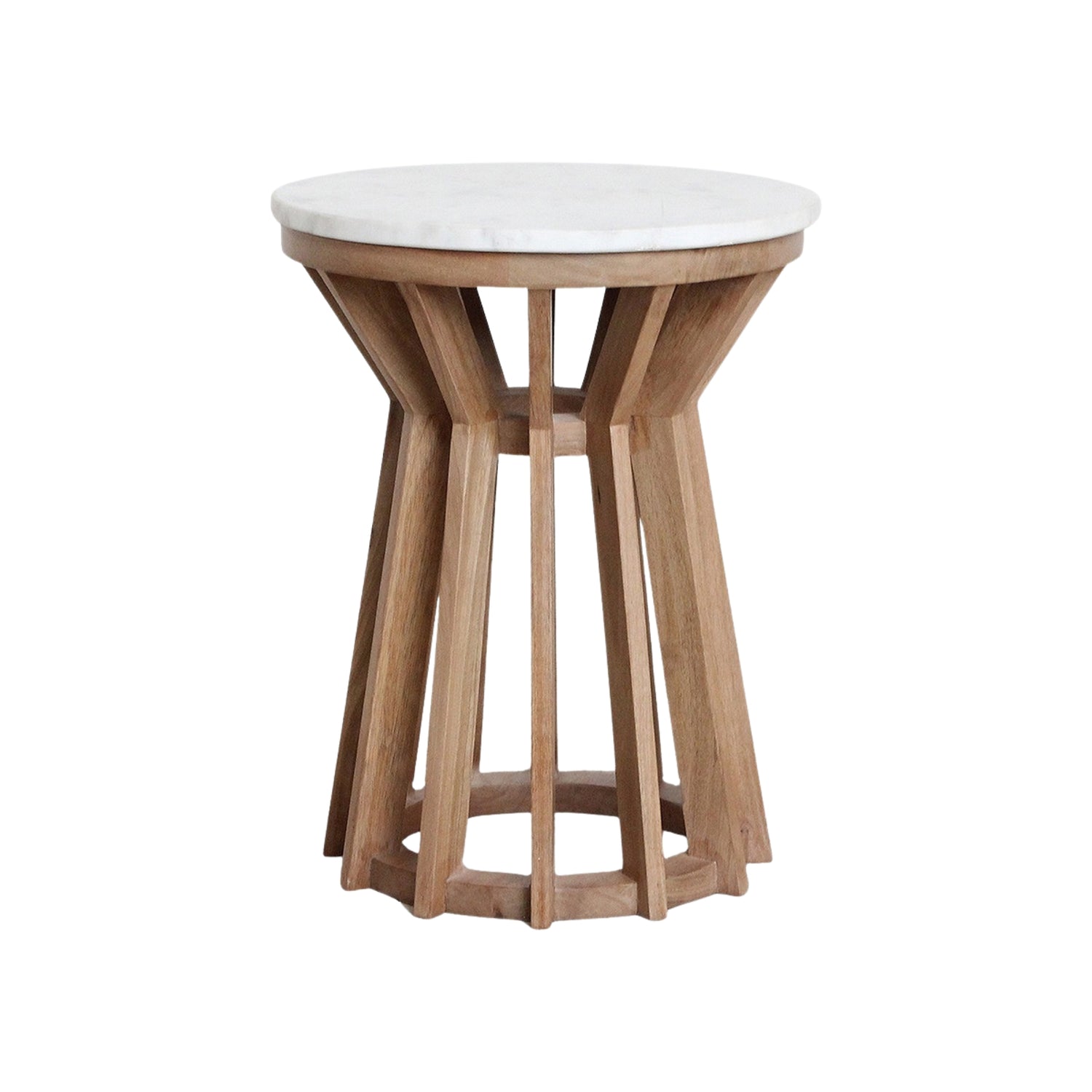 Sarawak Bijzettafel Marmer Wit Raw Materials