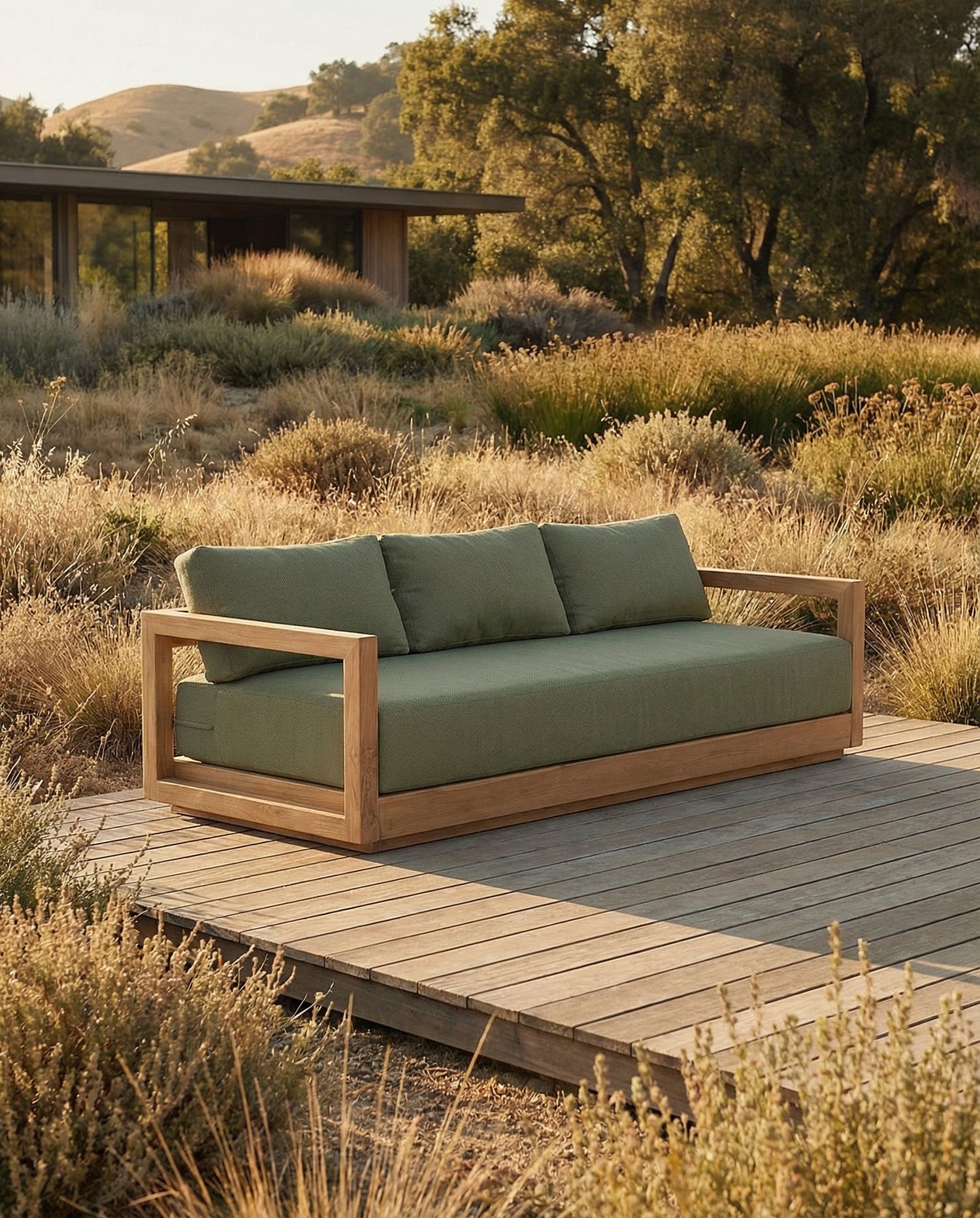 De Umalas Driezitsbank Outdoor Groene Alga Bazar Bizar