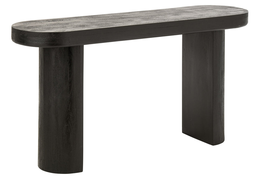 Console Mangohout Zwart/Naturel J-Line