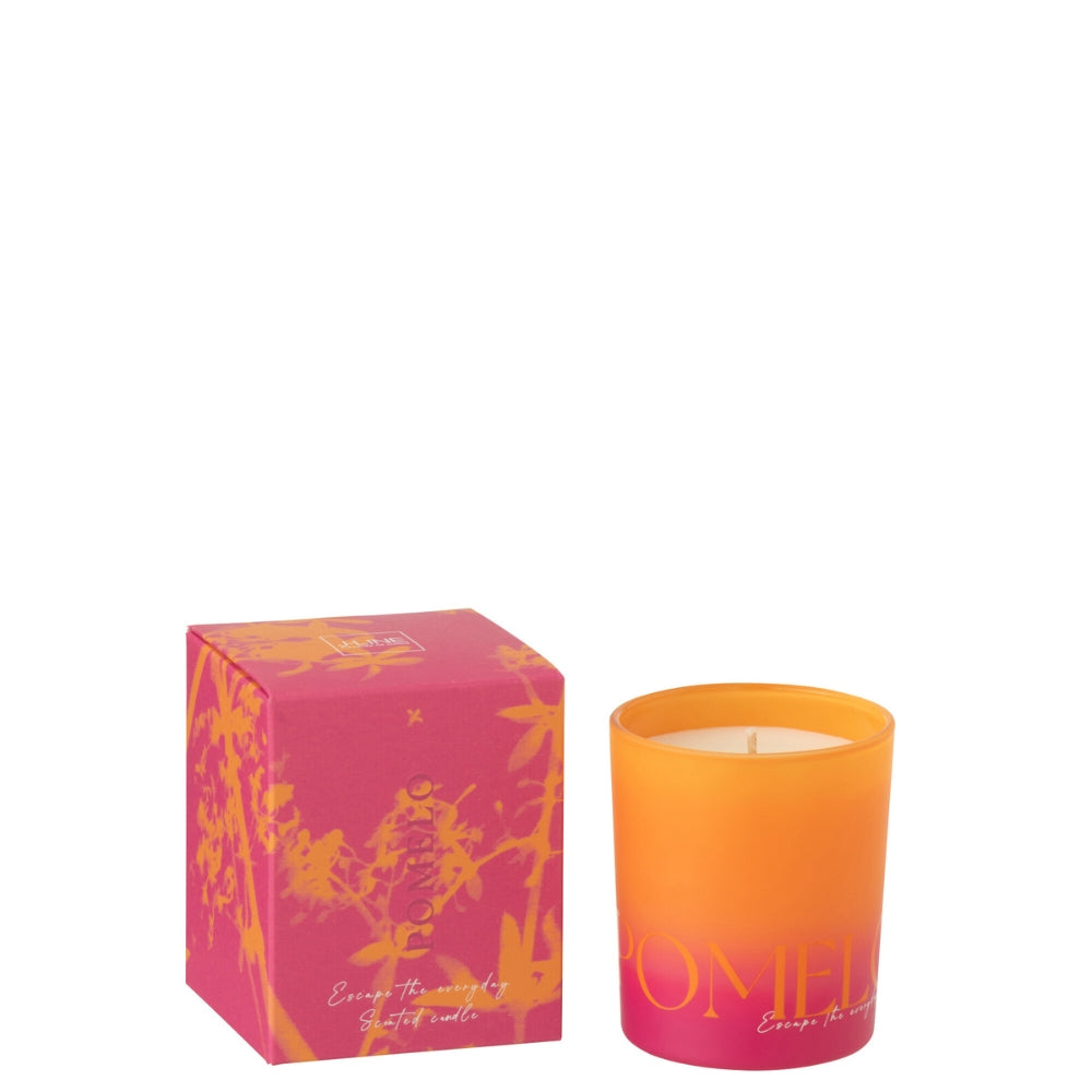 Geurkaars Oasis Oranje/Roze Small J-Line