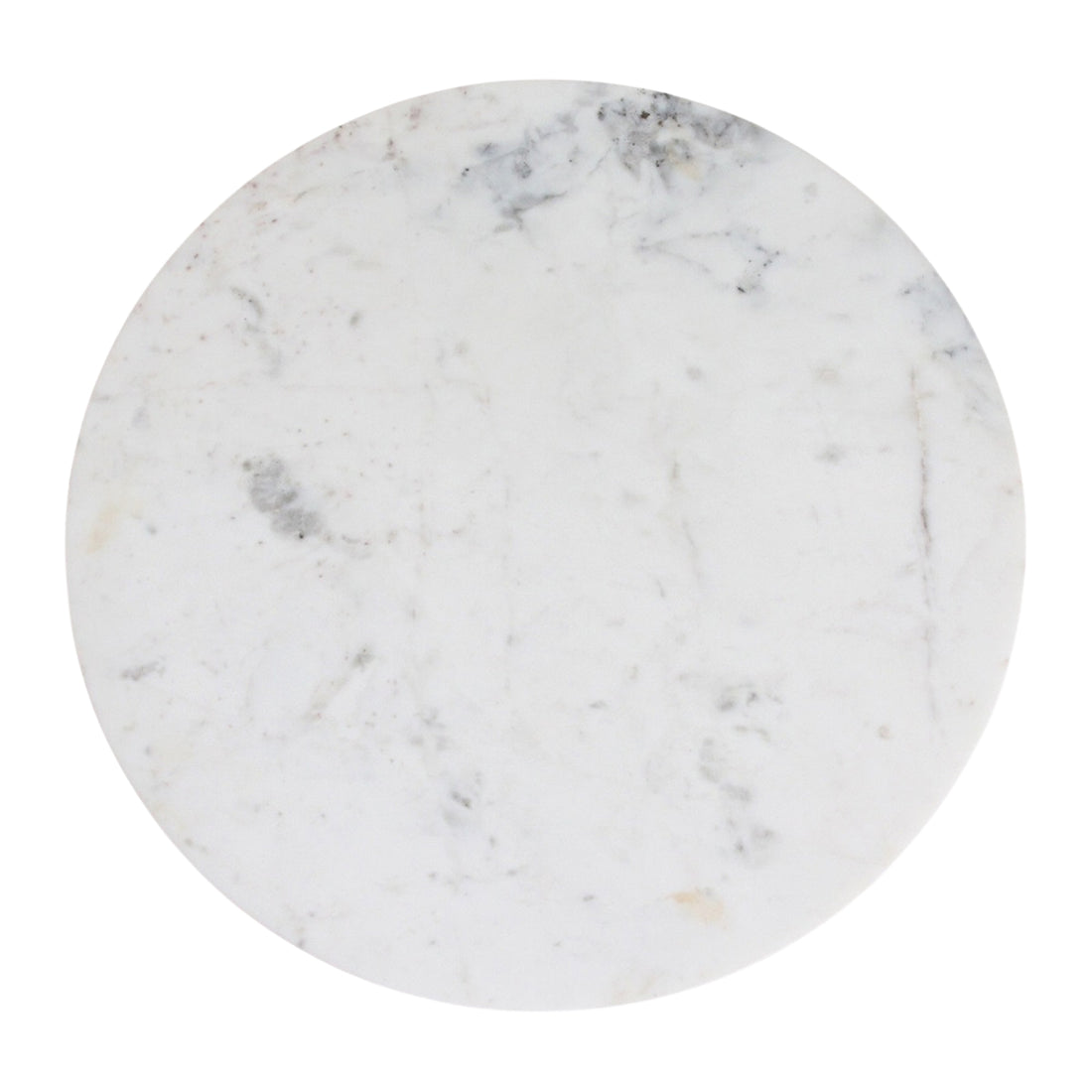 Marmeren bijzettafel Rond Wit Raw Materials