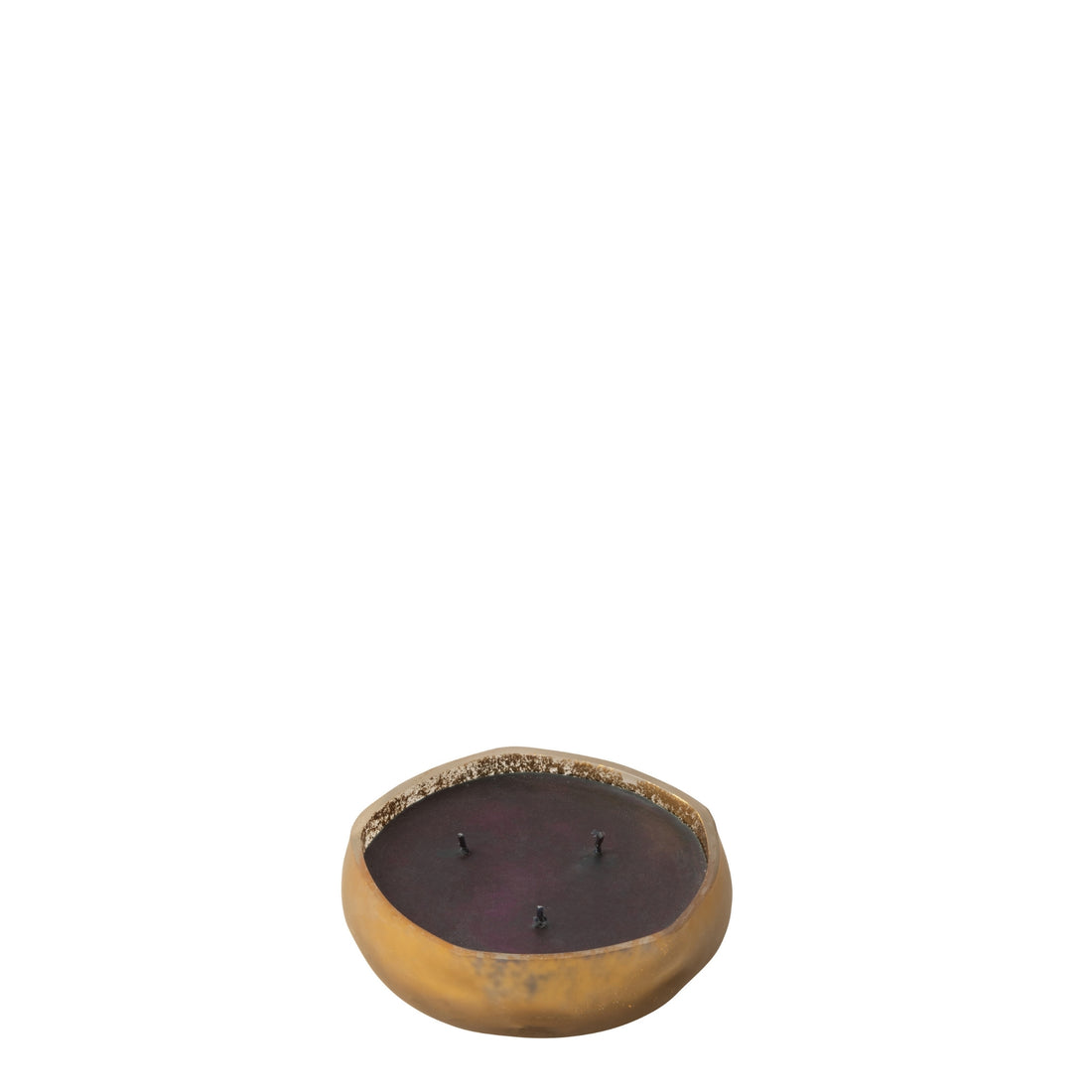 Luxe Geurkaars M-Chic Glas Zwart/Goud Small 15u J-Line