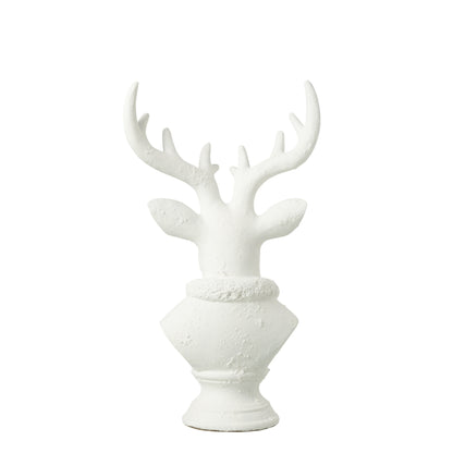 Hert Polyresin Wit Large J-Line