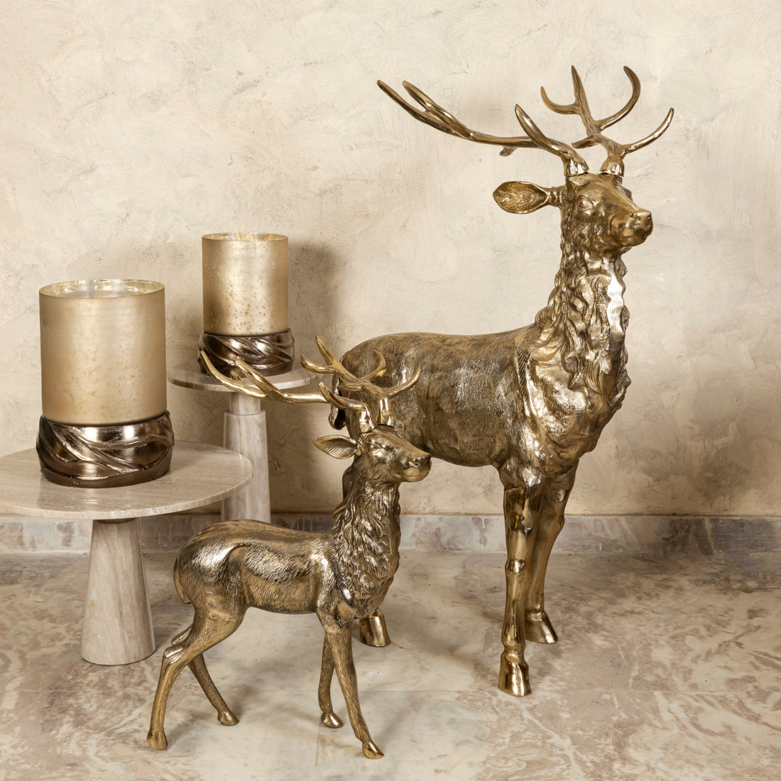 Khary Metal Goud Rendierbeeld Large PTMD