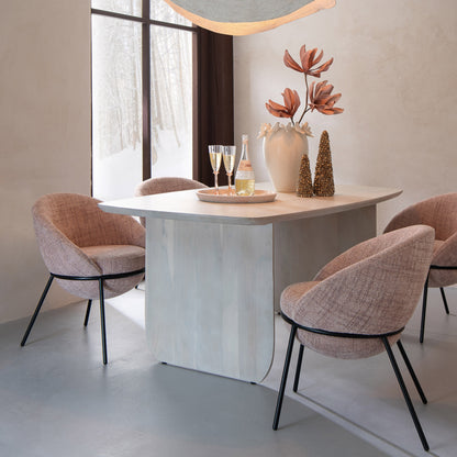 Eettafel Acaciahout Wit J-Line