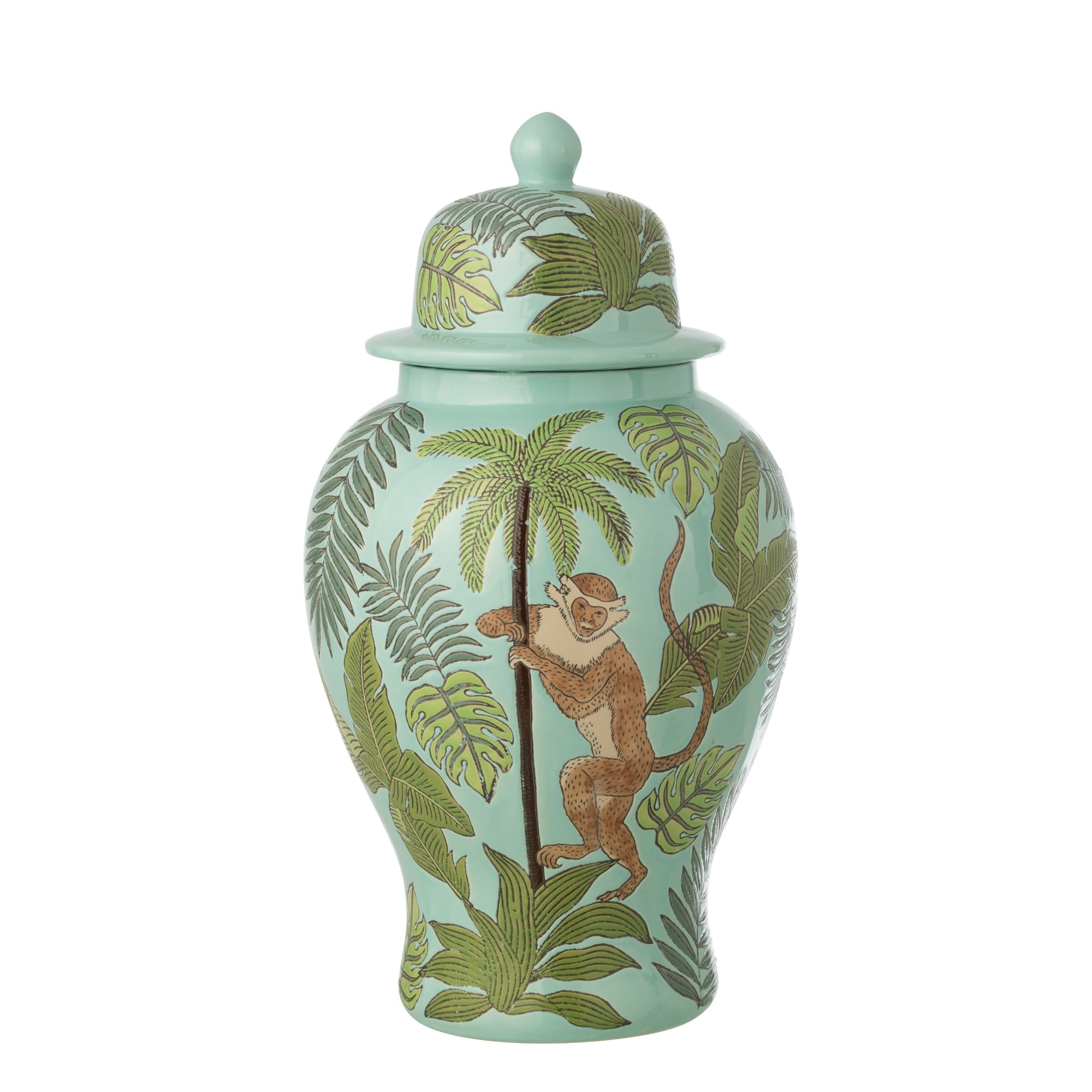 Jungle Kruik Aap Porselein Ø29,5cmxH54,5 J-Line
