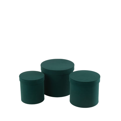 Set Van 3 Dozen Rond Fluweel Papier Groen J-Line