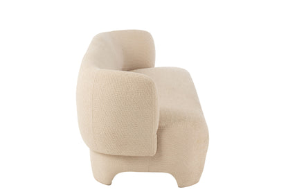 J-Line Witte 2/3-zits Sofa J-Line
