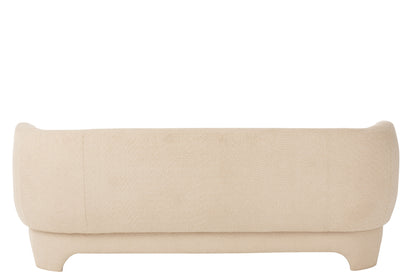J-Line Witte 2/3-zits Sofa J-Line