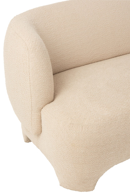 J-Line Witte 2/3-zits Sofa J-Line