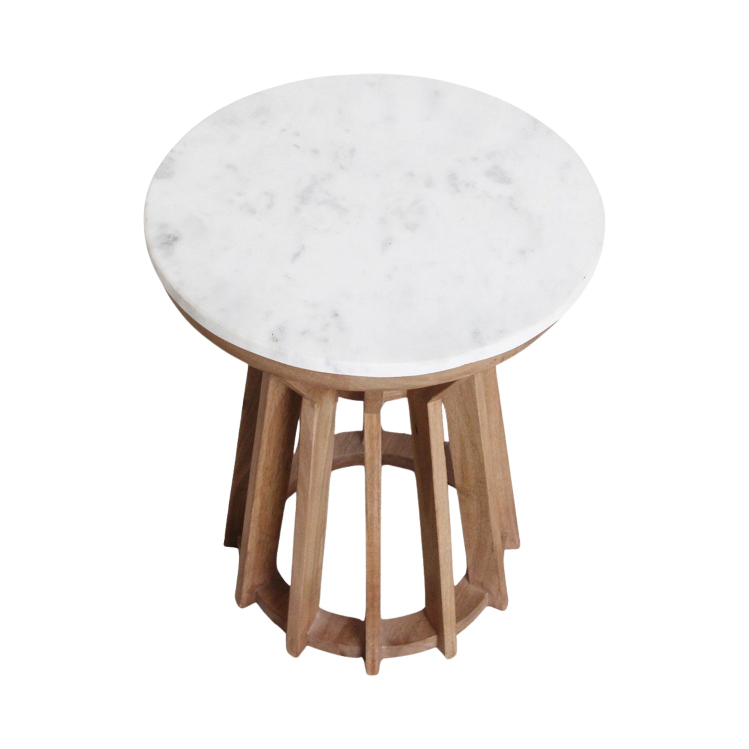 Sarawak Bijzettafel Marmer Wit Raw Materials