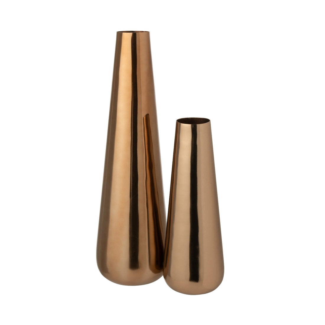Elegante Vase Rose Gold J-Line Satz von 2