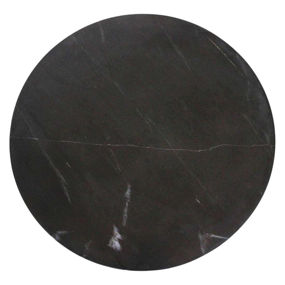 Marmeren Bijzettafel Rond Zwart Raw Materials