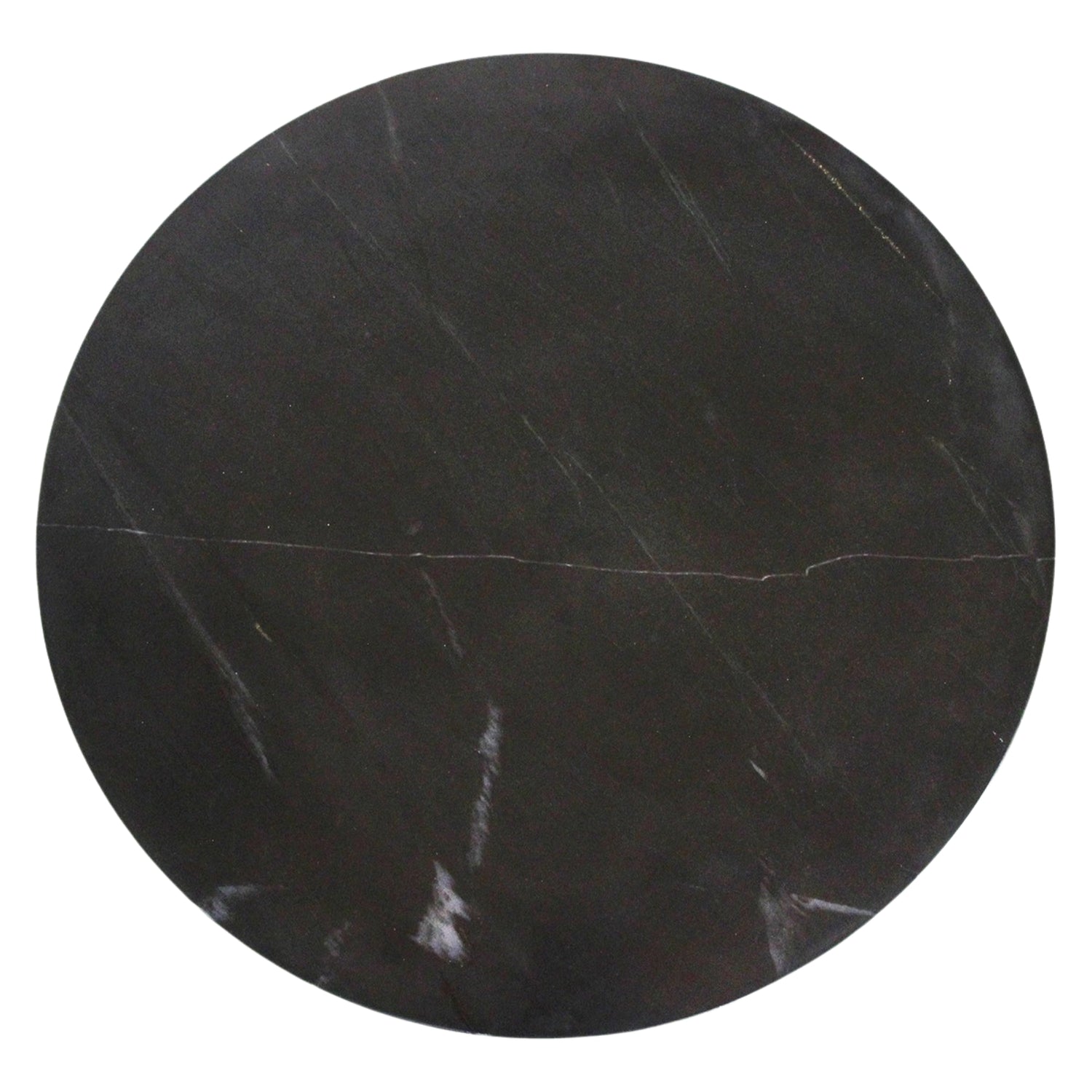 Marmeren Bijzettafel Rond Zwart Raw Materials