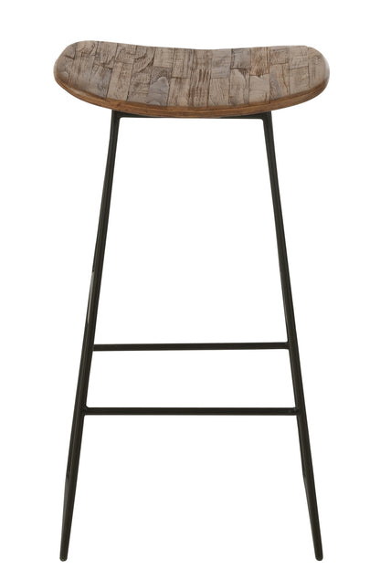 Stoel Rechthoekig Gerecycleerd Teak Naturel Large