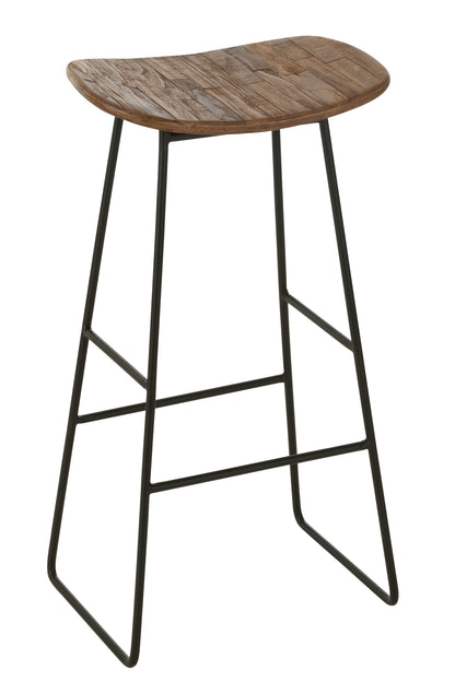 Stoel Rechthoekig Gerecycleerd Teak Naturel Large