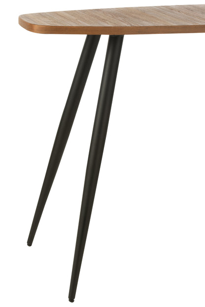 Console Ovaal Gerecycleerd Teak Naturel J-Line