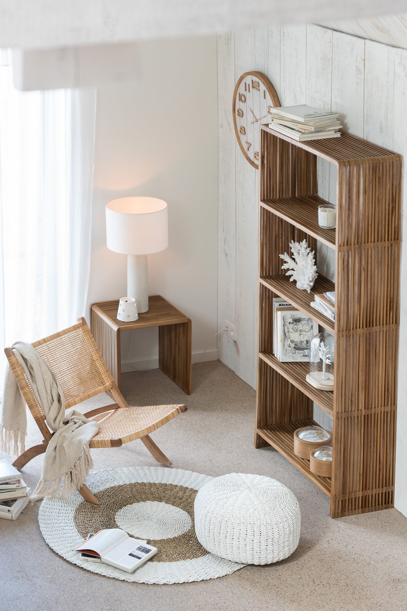 Boekenkast 4 Schappen Gerecycleerd Teak Naturel J-Line
