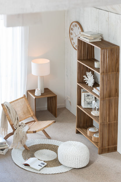 Boekenkast 4 Schappen Gerecycleerd Teak Naturel J-Line