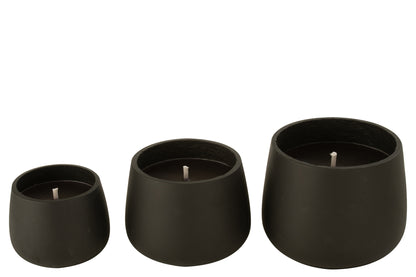 Buitenkaars Cement Zwart Large - 48u
