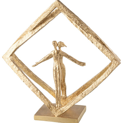 Koppel In Raam Modern Resine Goud J-Line